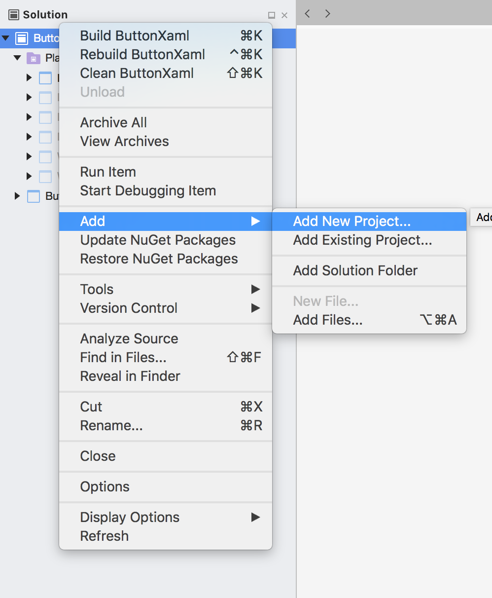 adding sqlite to xamarin.forms project visual studio for mac